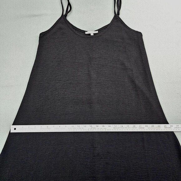 Tash + Sophie Black Spaghetti Strap Slip Dress L Minimalist Classic Whimsigoth - Picture 12 of 12